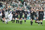 Celtic v Dunfermline Athletic 19th March 2006. Players applauding the fans.