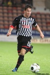 Josh Falkingham. Pars v Raith Rovers (Ramsden Cup) 20th August 2013.