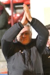 Pars v Arbroath 25th February 2014. Jim Jeffries applauding the supporters.
