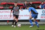 Pars v Stranraer 31st August 2013. Ryan Wallace has a shot on goal.
