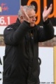 Pars v Stenhousemuir 8th March 2014. Jim Jeffries applauding the home support.