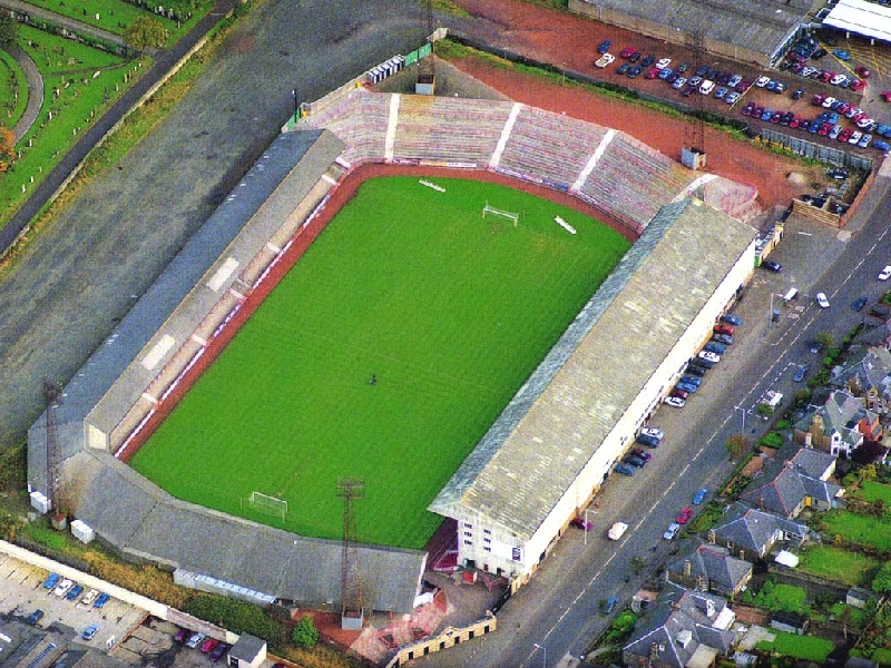 Ariel shot of East End Park, 1997