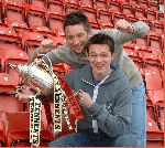 Barry and Derek with Scottish Cup