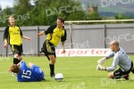 Dumbarton v Pars 21st July 2007. Iain Williamson is tripped in the box for a penalty. (5 of 5)