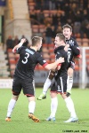Cowdenbeath v Pars 12th February 2013. Andy Kirk celebrates!