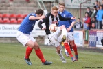 Ryan Thomson v John Armstrong. Pars v Cowdenbeath 20th April 2013.