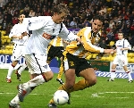 Livingston v Pars 16th August 2004. Simon Donnely in action.