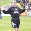 Livingston v Pars 30th April 2005. Derek Stillie applauding the fans before the game.