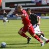 Pars v Carlisle United 22nd July 2006. Gary Mason in the thick of it.