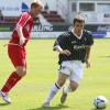 Pars v Carlisle United 22nd July 2006. Owen Morrison in action.