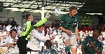 Pars v Celtic 6th Febuary 2005. Jesper Christiansen v Rab Douglas