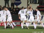 Pars v Cowdenbeath (CIS Cup 2nd round) 24th September 2003. Stevie Crawford and Craig Brewster celebrate the opening goa