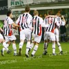 Pars v Livingston 30th December 2008. Greg Shields is mobbed by his team-mates!
