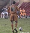Gary Dempsey lining up for a free-kick